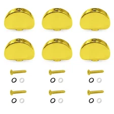 6PCS Metal Big Semicircle Guitar Tuning Pegs Tuners Machine Heads Buttons Knobs