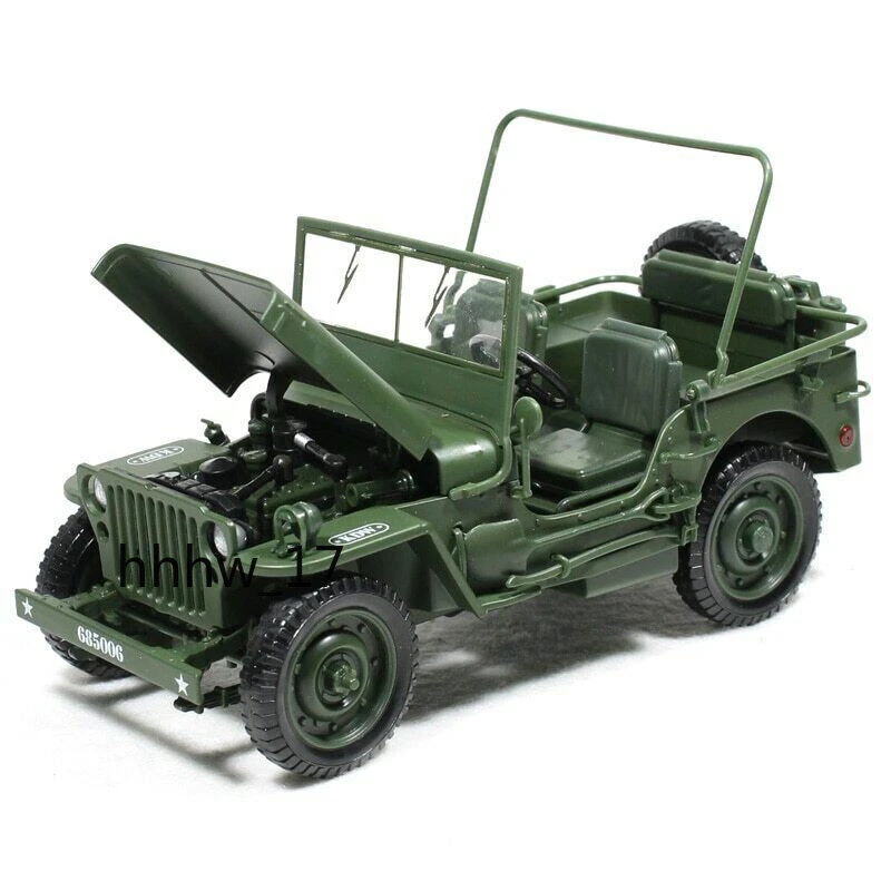Military Tactical Car Model Alloy Tactics Convertible Car Kids 1/18 Model Toys  - Image 3 of 4