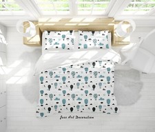3D Balloons Clouds Moon Star Quilt Cover Set Duvet Cover Bedding Pillowcases