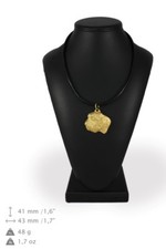 Basset Hound Type 2 - Gold-plated Necklace with the Image of a Dog Art Dog