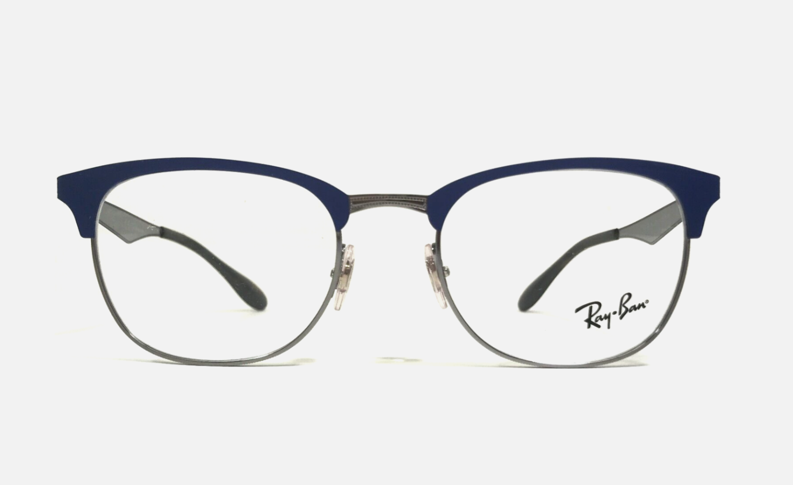 RAY BAN RB 6346 2911 MATTE BLUE SILVER AUTHENTIC EYEGLASSES RX 52-19-145 NEW