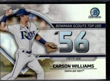 2023 Bowman #BTP-56 Carson Williams Bowman Scouts Top 100