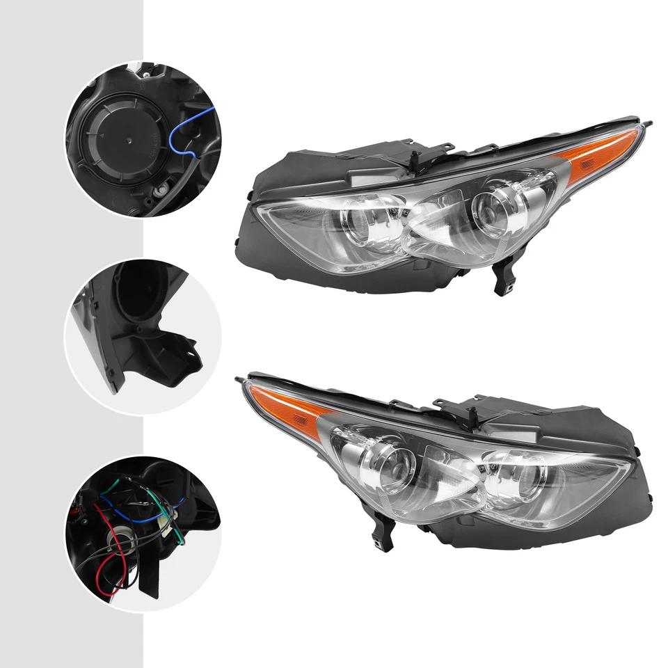 For 2009-2017 Infiniti FX35 FX50 QX70 w/o Sport Package w/oAFS Headlight - Imagem 4 de 4