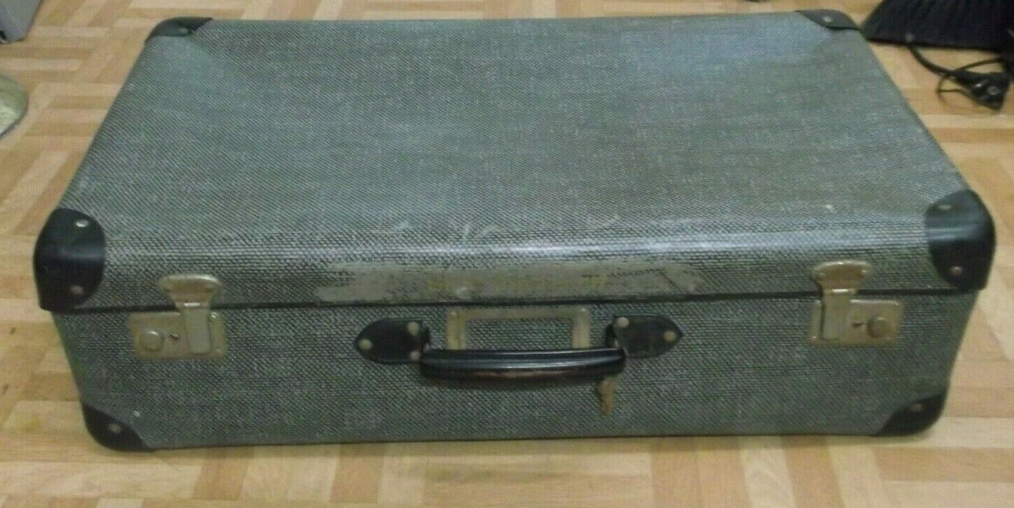 Maleta Dura Original De Los Años 50 Y 60 Vintage