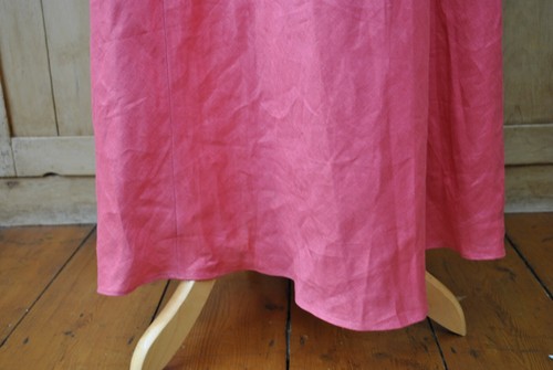 Neu Zara korallenrosa Quaste Ausschnitt rückenfrei 100% Leinen Party Maxikleid Gr. L - Bild 10 von 18