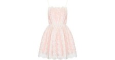 Topshop Petite Strappy Lace Prom Dress Pink UK 12 rrp £50 DH7 JJ 03