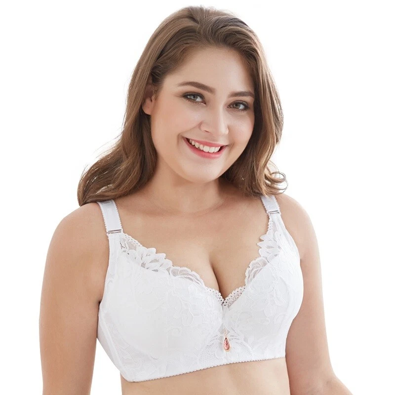 Sexy Lace Bras for Women Push Up Underwire Top Underwear Plus Size C D E Cup Bra - Image 3 of 4