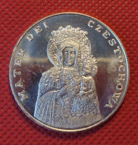 Ficha Medallón Papa Juan Pablo II Mater Dei Czestokowa (130) - Imagen 3 de 4