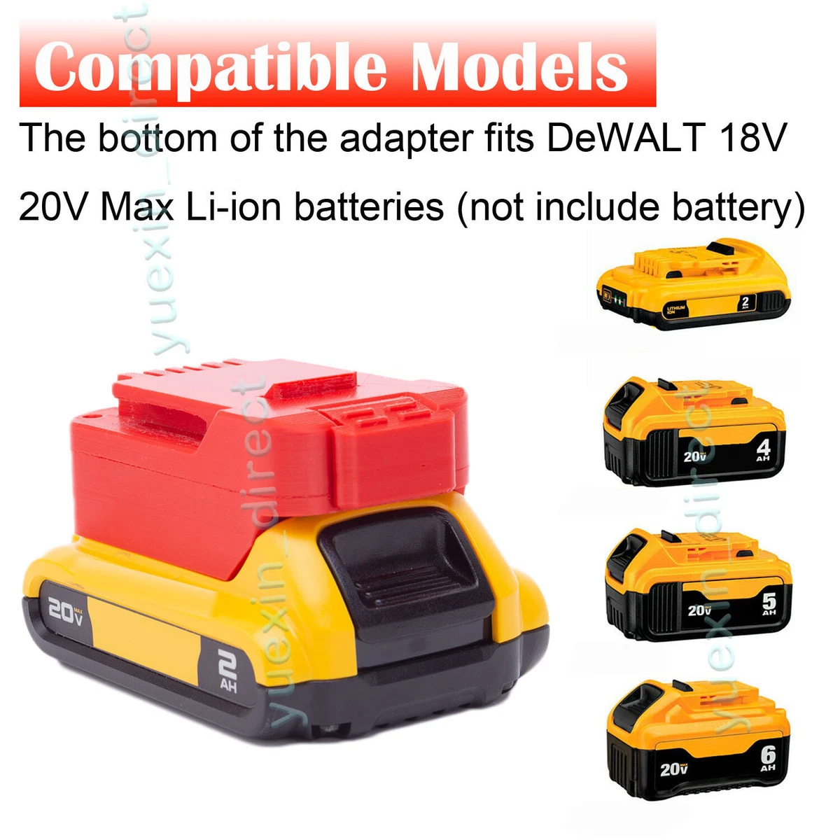 Adapter Fits Bauer 20v MAX Cordless Tools Compatible with for