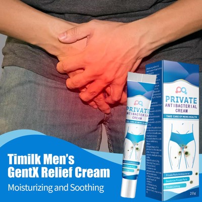 Timilk Men’s GentX Relief Cream – Beruhigende Pflegecreme Für Männer, Natürlich & Hautverträglich