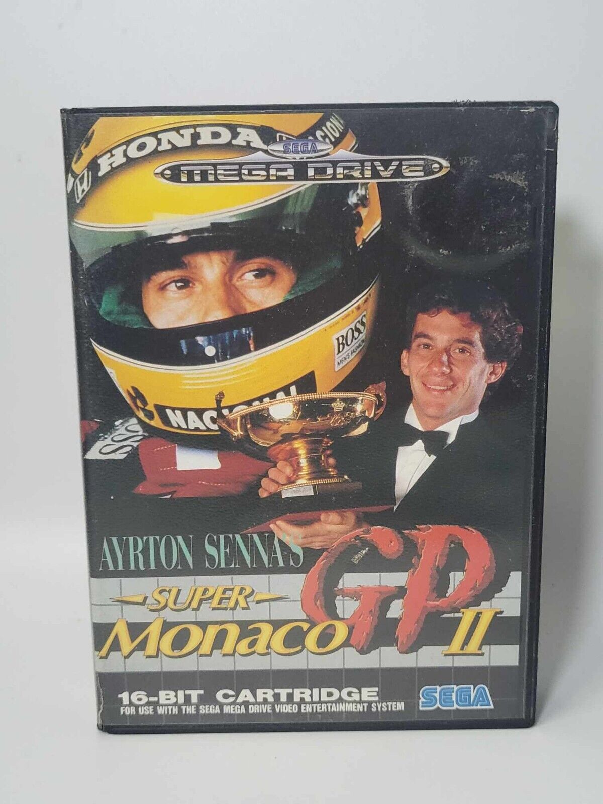 Jeu Sega MegaDrive Ayrton Senna's Super Monaco GP II avec notice occasion