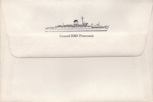 Vintage Cunard Line 1922-1956 R.M.S. Franconia - Correspondence Envelope