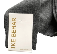 Ike Behar Mens Dress Socks Knee Over the Calf Made in Portugal Solid Gray 10-13