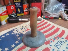 antique hog scraper pig farm OLD  butchering TOOL 4 1/2 TALL ORIGINAL vintage