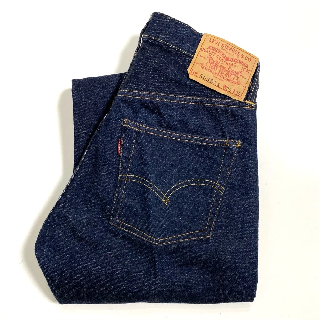 Levi's 60s Vintage 503BXX Denim Pants One Washed Indigo Blue