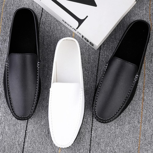 Summer Men's Dress Footwear Casual Shoes Leather Soft Sole Lightweight Slip On - Bild 11 von 23