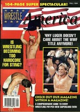 STING/LEX LUGER Wrestle America Wrestling Magazine Fall 1994 BIG VAN VADER