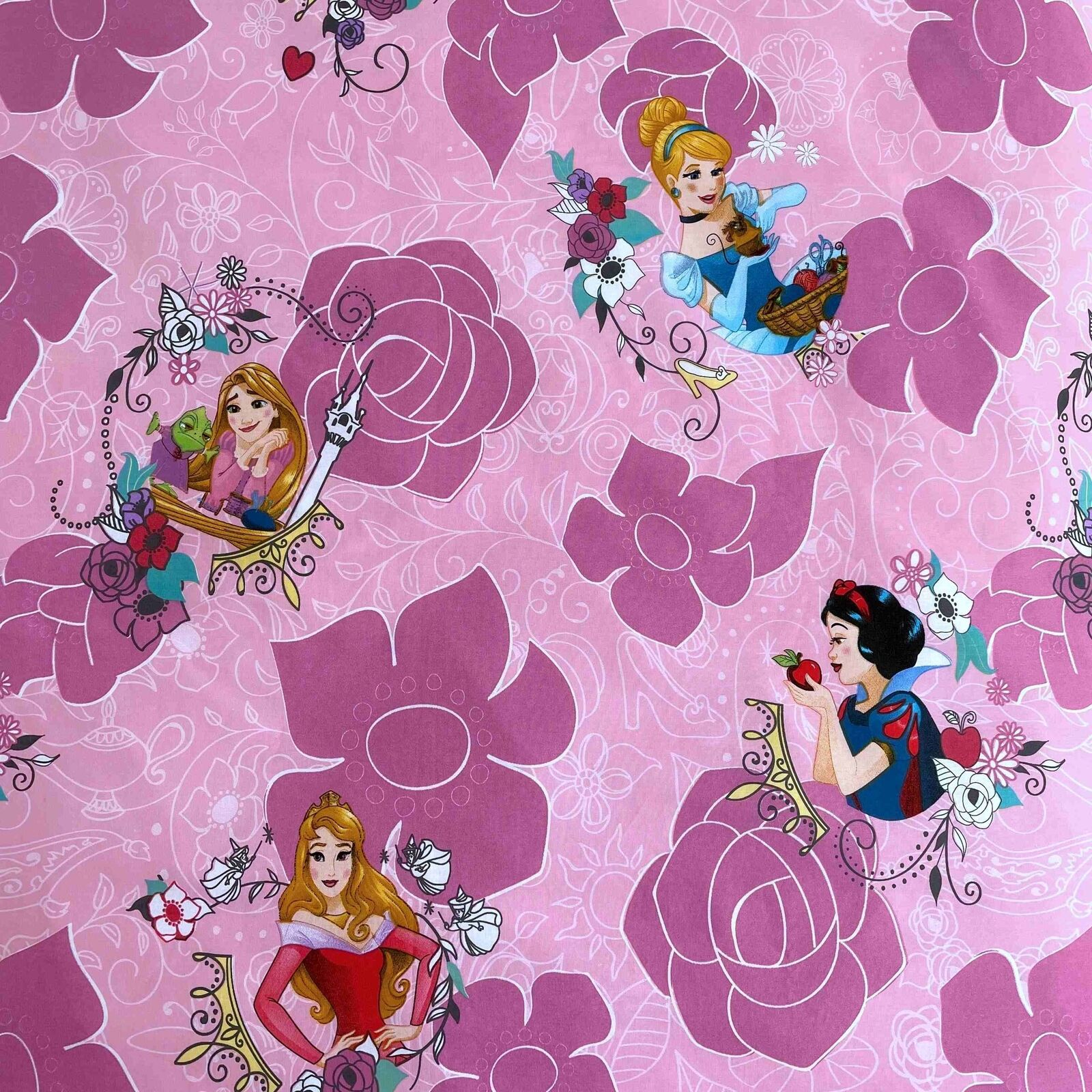 Disney Prinzessinen Bettwäsche Kopfkissen Bettdecke auch für 135140x200cm