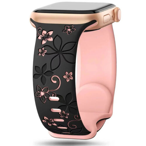 Correas Con Grabado Floral Para Apple Watch iwatch Series Floral Engraved Strap - Picture 16 of 19