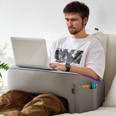 cooloo8 Soft Lap Desk Pillow for Adult, Extra Large Reading Pillow with Pocke...