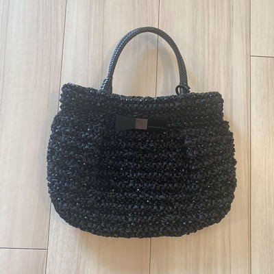 ANTEPRIMA Black Wire Bag Cute Round Shape Authentic Excellent Condition