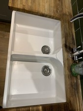 Ceramic Kitchen Double Sink W800 x D500 x H220