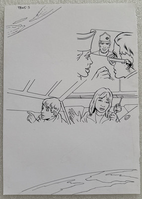 Lee Sullivan Original - 1990's Thunderbirds Concept Comic Book Art Sketch - #6