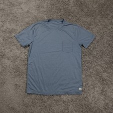 Vuori Shirt Mens Large Gray Short Sleeve Strato Tech Performance Gym Running