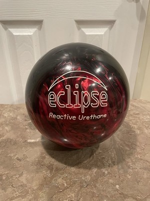 New Red Brunswick Eclipse Reactive Bowling Ball, Black/Red Marbled, 10.2 lb