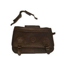 Leather Briefcase Messenger Bag
