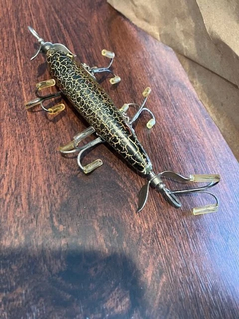 Heddon Dowagiac Minnow 150 crackle back 5 hook - Image 2 of 4