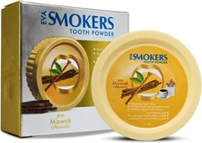 Eva Smokers Tooth Powder with Miswak Flavor Miswak Siwak Natural Herbal Halal Is