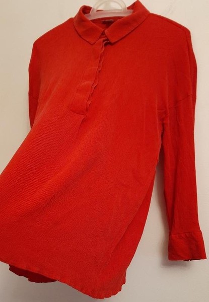 Women COS Shirt Red S