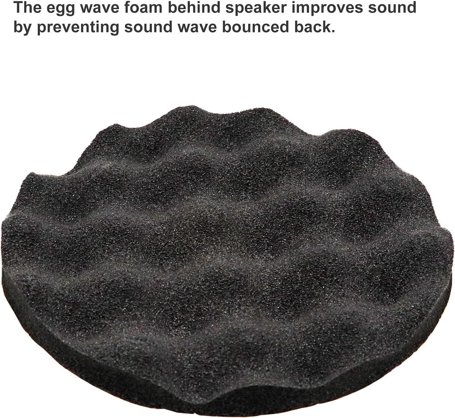 Foldable Silicone Car Speaker Baffle Kit 6.5 Inch Waterproof Sound Protection