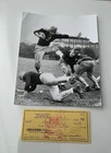 Green Bay Packers Tony Canadeo Signed Check And Historic Picture