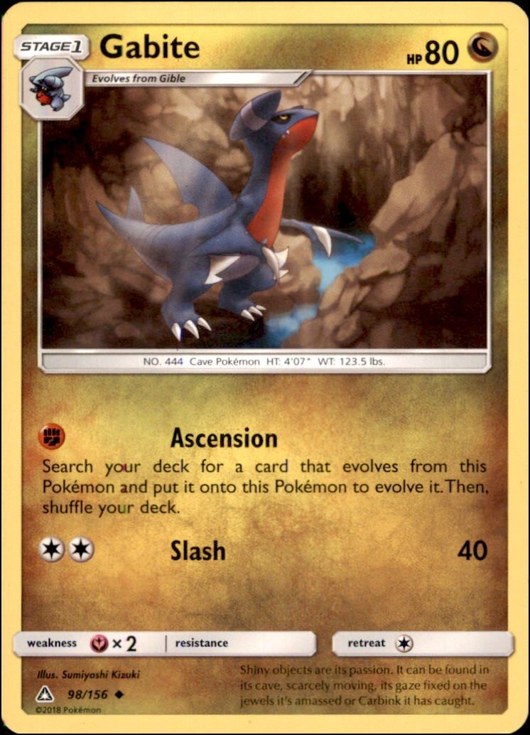 Pokemon - Gabite #98/156 - SM - Ultra Prism Uncommon