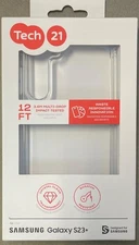 Tech21 Evo Clear Samsung Galaxy S23 Plus - Anti Yellowing 12ft Protection Clear