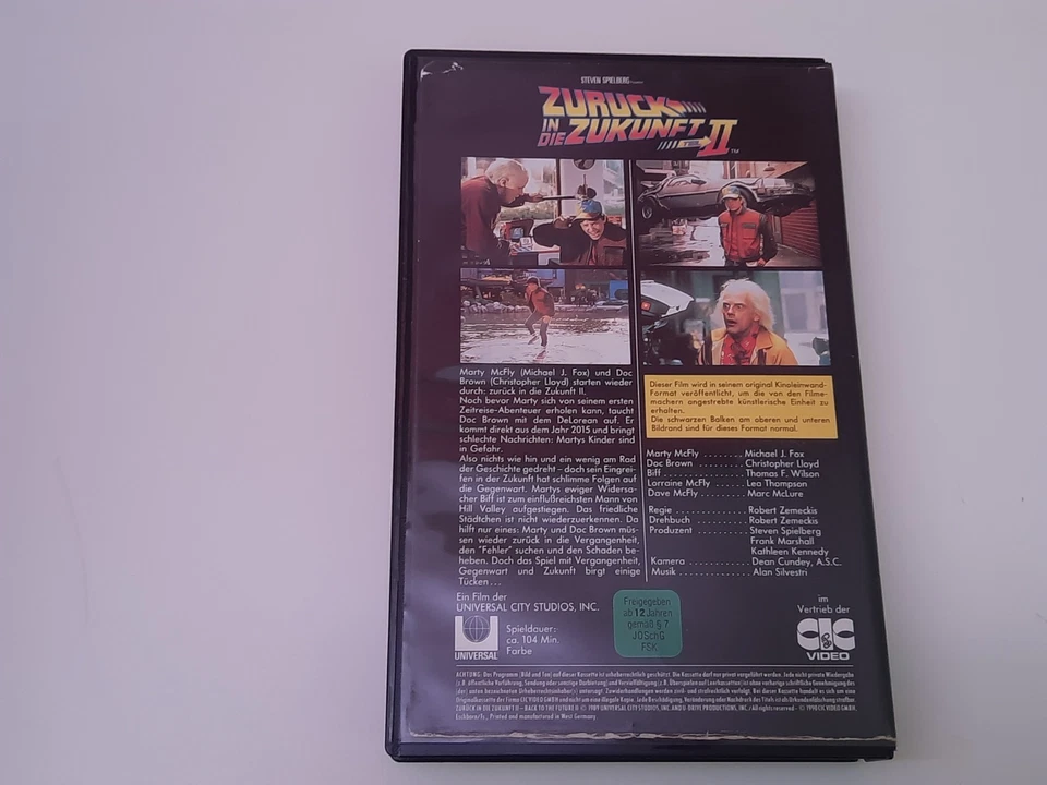 Zurück in die Zukunft 2 1989 VHS German PAL CIC Video Erstauflage Michael J. Fox - Bild 2 von 4