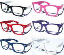 Clear Lens Glasses Horn Rim Medium Size Design Nerd Smart Hipster Choose Frame