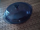 Vintage Pyrex Amethyst Purple Glass Casserole Dish Mixing Bowl w/Lid 024 2 QT