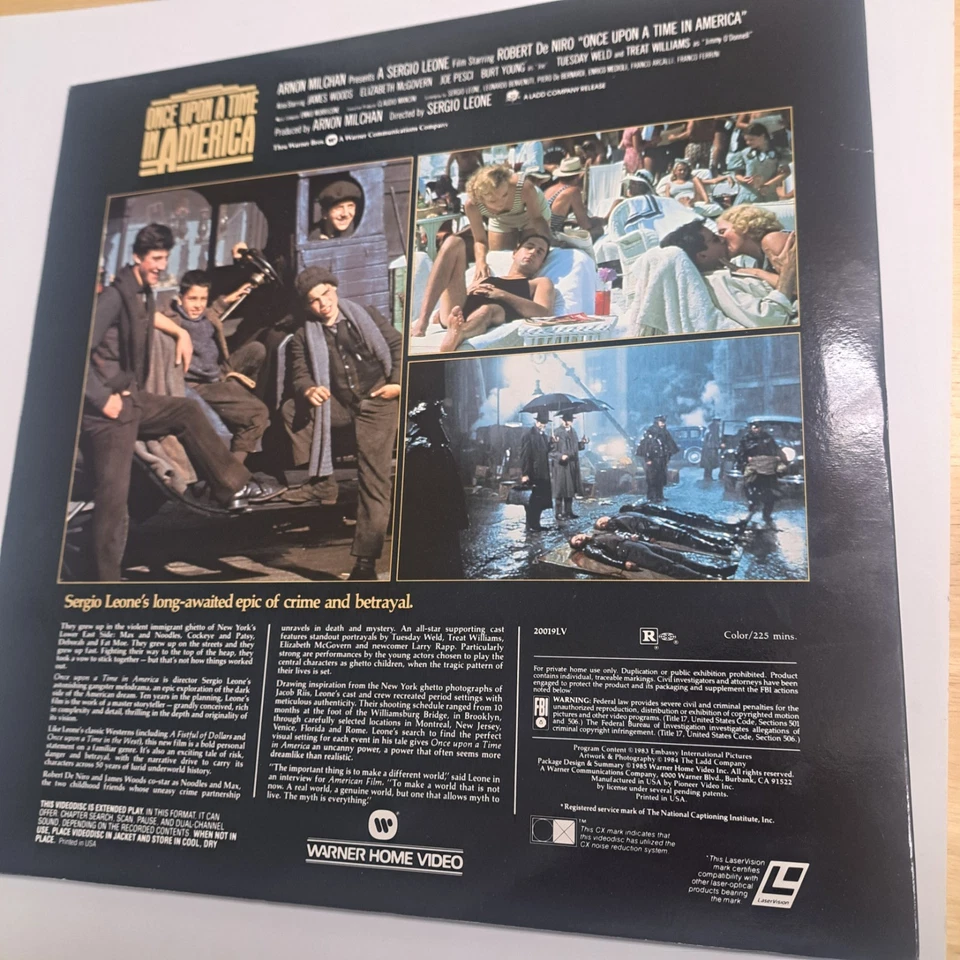Once Upon a Time in America Laserdisc 1985 Extended Play Version - Image 4 of 4