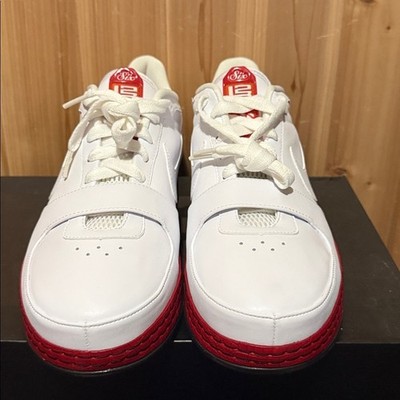 2009 Nike LeBron 6 Low \'White Varsity Red Black\' Nike Zoom LeBron VI Low White/Varsity Red-Black Available at  main image 2