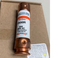 10 New In Box 50 Amp Mersen Tri-Onic Class RK5 Fuses TR50R 250V