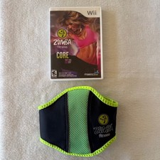 Zumba Fitness Core Nintendo Wii Game with Fitness Belt Manual Complete CIB