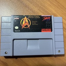 Super Nintendo Game "Star Trek: Star Fleet Academy" Authentic Tested