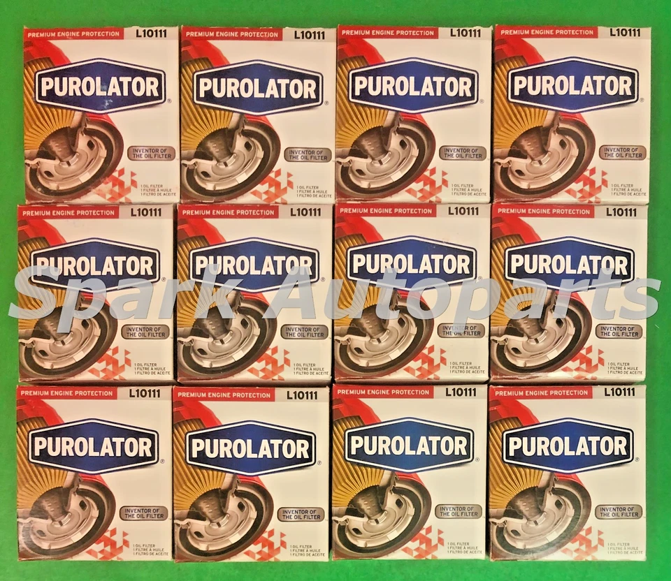 Estojo de 12 filtros de óleo do motor PUROLATOR L10111 para Chevrolet, GMC, PH3387A - Imagem 3 de 3