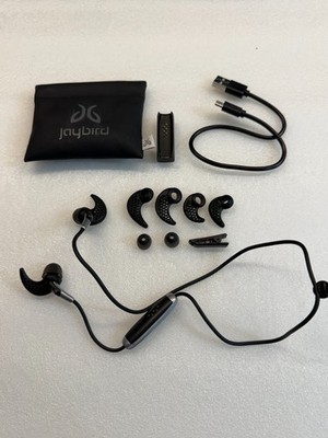 Jaybird Bluetooth Headphones - Black - Complete W/USB Charger & Accessories