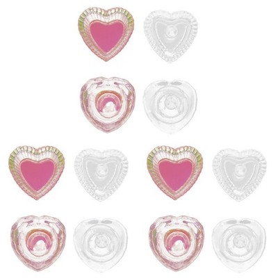  3 Count Nagelkristallbecher Glaswaren Mini-Gläser Mit Deckel Glasbecher