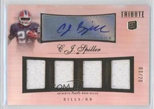 2010 Topps Tribute Auto Quad Relics 3/20 CJ Spiller #AQR-CSP Auto 2k0
