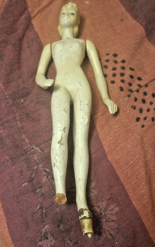 1950s Latexture Sewing Countertop Mannequin Fashiondol 19.5" Damaged